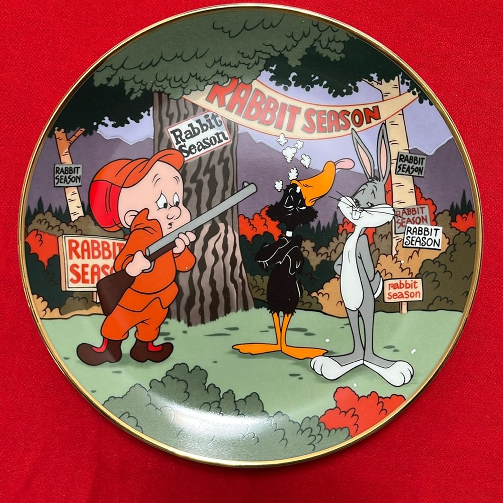 Warner Bros. Looney Tunes Rabbit Seasoning Limited Edition Numbered Plate